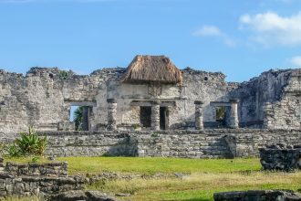 Ruines mayas de la zone archeologique de Tulum, dans le Quintana Roo au Mexique