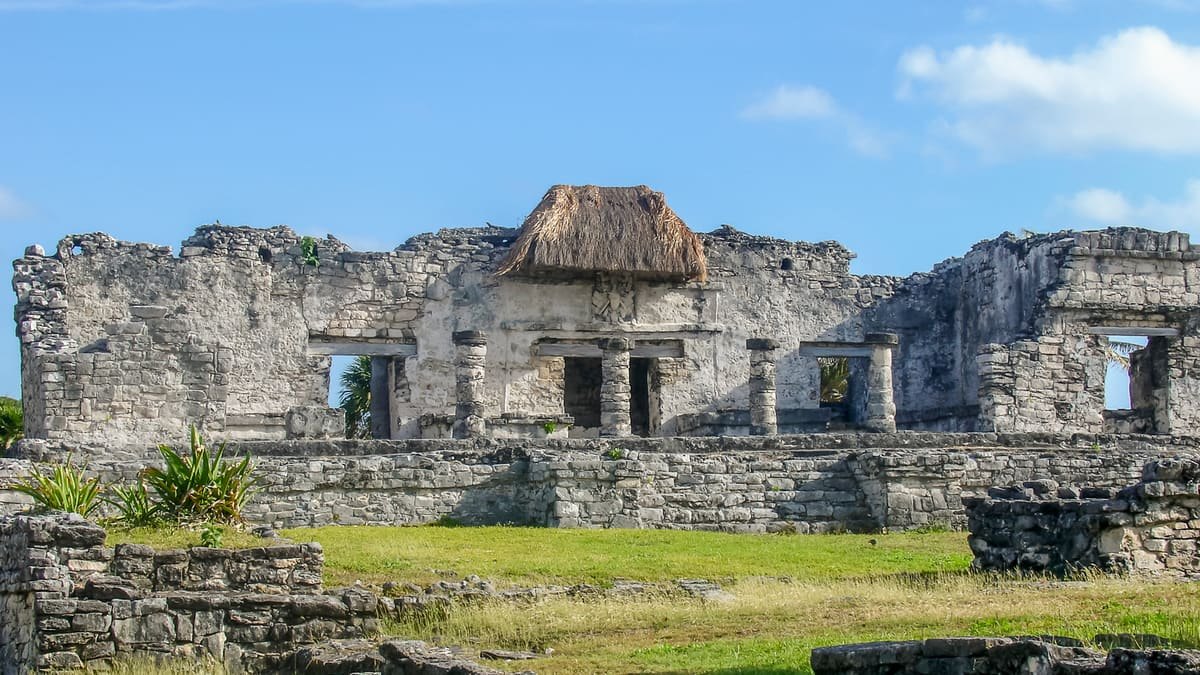 Ruines mayas de la zone archeologique de Tulum, dans le Quintana Roo au Mexique